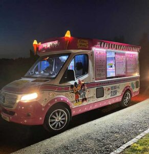 Mr Whippe Ice Scream Van at Night